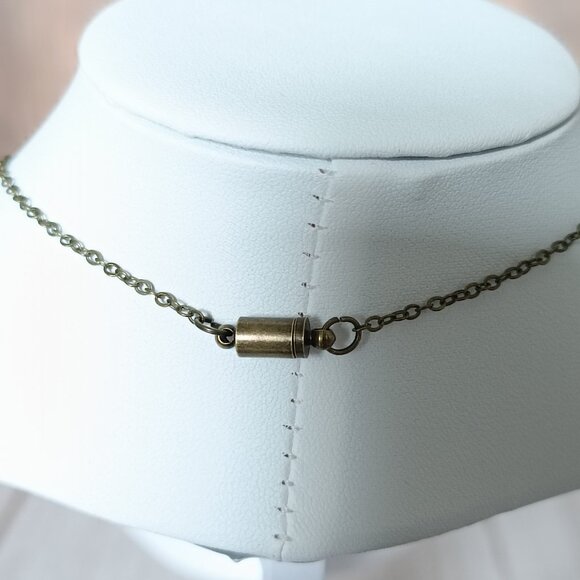 "Stopka" UNESCO Heritage "Modrotlac" Blueprint Necklace - Artisan Crafted - Picture 4 of 6